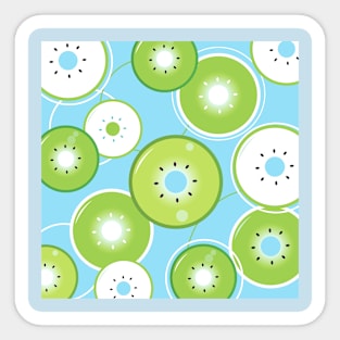 GREEN KIWI DESIGN PATTERN Sticker